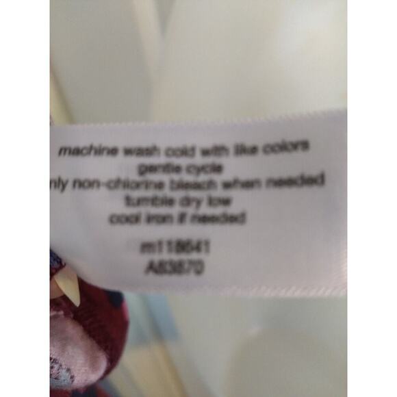 Lane Bryant Top Swing Collection Maroon Peasant Off Shoulder Sz 24 Boho New - Picture 9 of 9